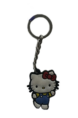 Hello Kitty & Kuromi Zincirli Silikon Anahtarlık - Sevimli ve Şık Bir Aksesuar!