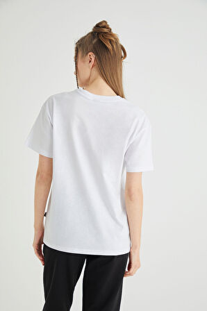 Lisanslı Baskılı Basic T-shirt Relaxed Kalıp Pamuk
