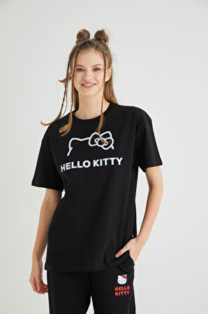 Lisanslı Baskılı Basic T-shirt Relaxed Kalıp Pamuk