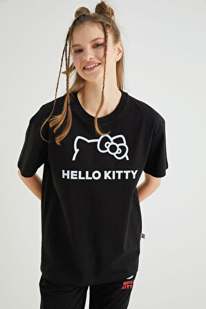 Lisanslı Baskılı Basic T-shirt Relaxed Kalıp Pamuk