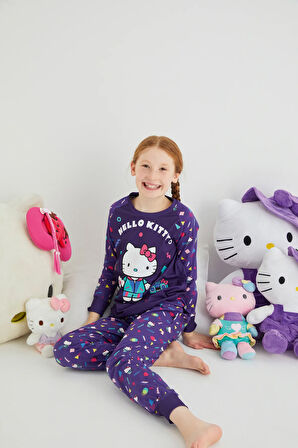 Kız Çocuk Kız Uzun Kol 100% Pamuklu Pijama Takımı