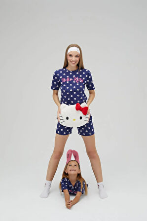 Kız Çocuk Kısa Şortlu Pamuklu Pijama Takımı