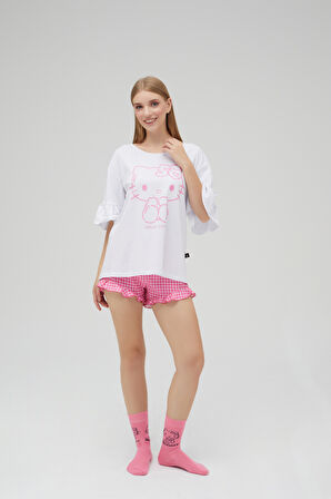 Lisanslı Şortlu Kısa Kol Pijama Takımı