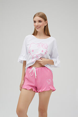 Lisanslı Şortlu Kısa Kol Pijama Takımı