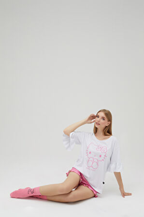 Lisanslı Şortlu Kısa Kol Pijama Takımı