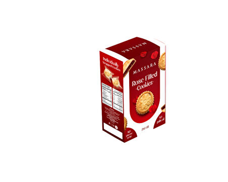 Massara Gül Yaprak Dolgulu Tekli Sargılı Kurabiye 250 gr