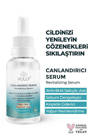 Kırışık Karşıtı - Sebum Dengeleyici - Yoğun Nemlendirici Canlandırıcı Serum 30 Ml (%10 AHA %2 BHA)