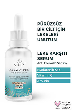 Cilt Tonu Eşitleyici - Onarıcı - Leke Karşıtı Serum 30Ml (%2 Arbutin -% 2Hyaluronic - %2 Vitamin C)