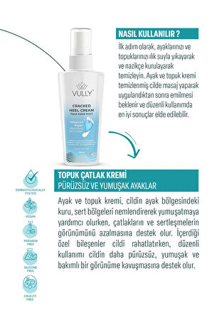 VULLY Çatlak Onarıcı ve Beyazlatıcı Ayak ve Topuk Bakım Kremi 100 ml