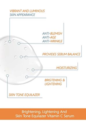 C Vitamini Aydınlatıcı, Parlatıcı Ve Ton Eşitleyici Bakım Serumu 30 ml