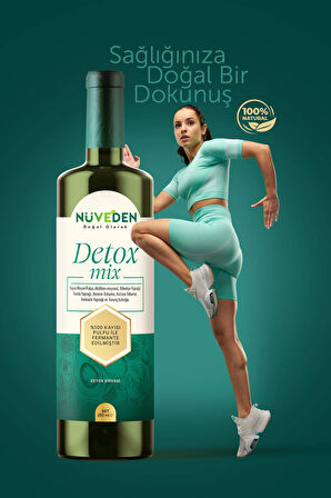 NÜVEDEN Detox Sirkesi Prebiyotik Ödem Atmaya Ve Kilo Vermeye Yardımcı 250 ml