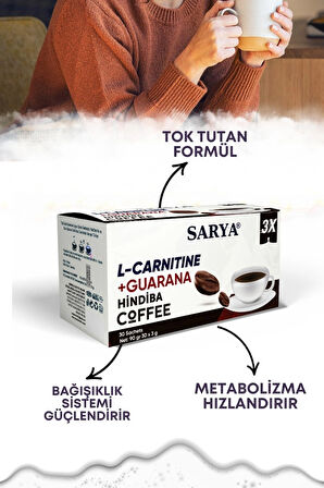 3X Form L-Carnitine, Guarana ve Hindiba Şase Coffee