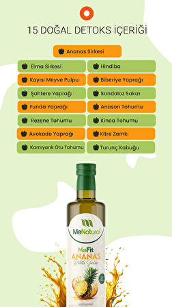MeFit Ananaslı Detoks Sirkesi - 250 ml - Ananas Detox Sirkesi