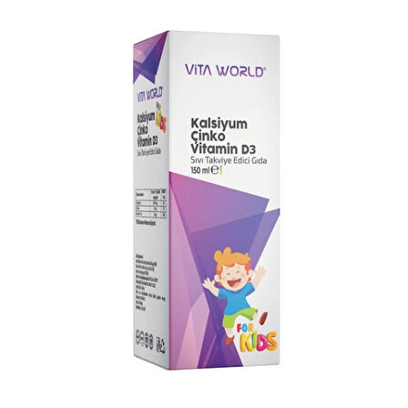 Vita World Kalsiyum Şurup 150 ml