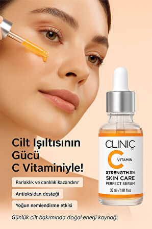 C Vitamini Serumu – Aydınlatıcı, Anti Aging, Cilt Canlandırıcı Serum 30 ml