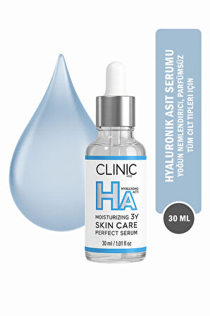 Hyaluronik Asit Serumu – Yoğun Nemlendirici, Parfümsüz, Tüm Cilt Tipleri Için 30 ml