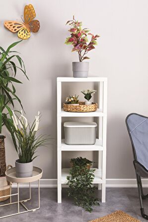 4 Floor Shelf 4 Katlı Düzenleyici Raf Ünitesi, Kitaplık, Banyo, Mutfak Rafı. Ayakkabılık, Organizer