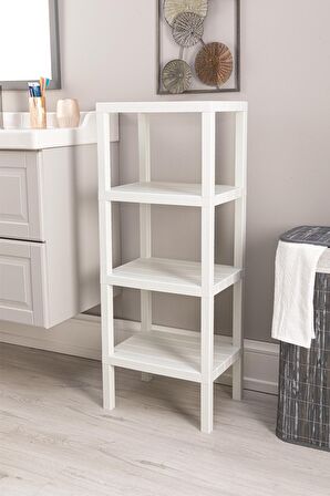 4 Floor Shelf 4 Katlı Düzenleyici Raf Ünitesi, Kitaplık, Banyo, Mutfak Rafı. Ayakkabılık, Organizer