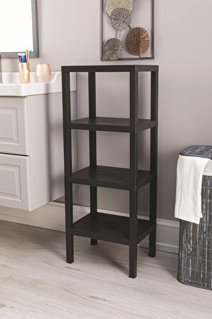 4 Floor Shelf 4 Katlı Düzenleyici Raf Ünitesi, Kitaplık, Banyo, Mutfak Rafı. Ayakkabılık, Organizer