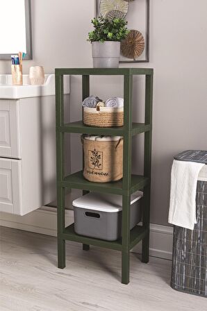 4 Floor Shelf 4 Katlı Düzenleyici Raf Ünitesi, Kitaplık, Banyo, Mutfak Rafı. Ayakkabılık, Organizer