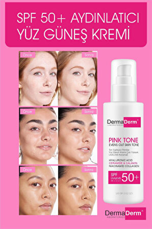 Ton Eşitleyici Aydınlatıcı Güneş Kremi 100ml Sunblock Tone Up Base Pink SPF50+/PA++++
