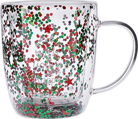 Karaca New Year Yılbaşı Çift Cidarlı Pia Tree Kupa 350 ml