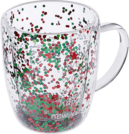 Karaca New Year Yılbaşı Çift Cidarlı Pia Tree Kupa 350 ml