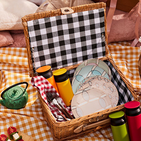 Karaca Wicker Hasır Piknik Sepeti