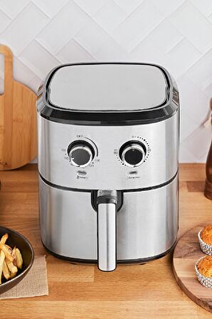 Karaca Multifry 5.5 lt Yağsız Airfryer Gri