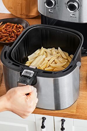 Karaca Multifry 5.5 lt Yağsız Airfryer Gri