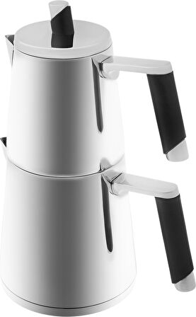 Karaca Powersteel 316 Çelik Indüksiyon Tabanlı Blend Large Çaydanlık Takımı