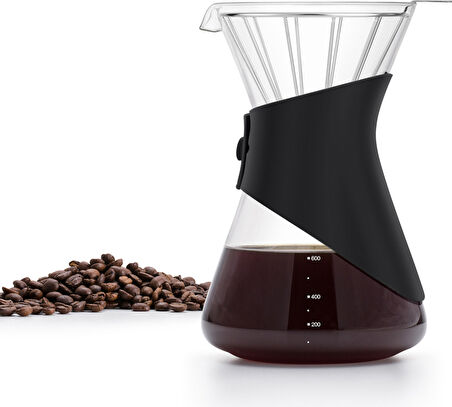 Karaca Brewy Coffe Sürahili Borosilikat Cam Dripper/Kahve Demleme Seti 700 Ml