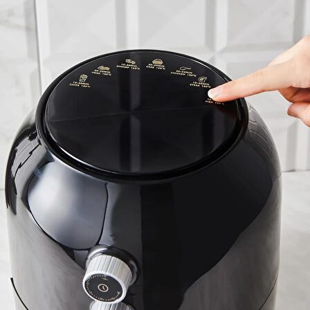 (OUTLET) Karaca Multifry Air Fryer 3.5 lt Yağsız Siyah Fritöz