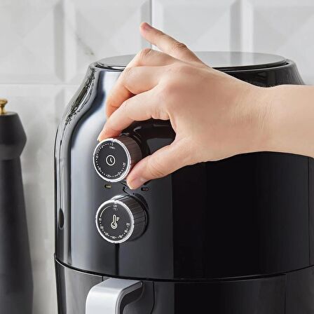 (OUTLET) Karaca Multifry Air Fryer 3.5 lt Yağsız Siyah Fritöz