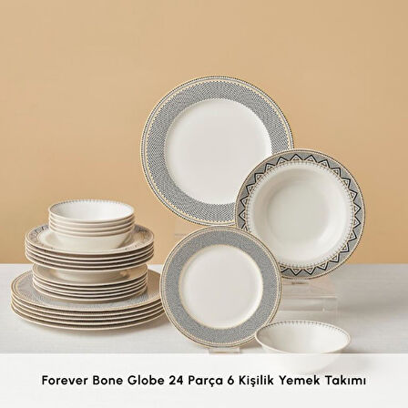 Karaca Globe 24 Parça 6 Kişilik Yemek Takımı