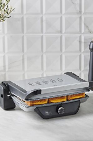 Gastro Classic Izgara Ve Tost Makinesi Silver