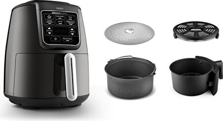 Karaca Connect Air Pro Cook XL 2 in 1 Uzaktan Erişimli Airfryer Shadow Grey