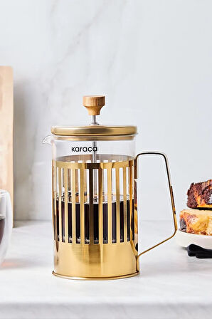 Stripe Borosilikat Cam French Press 800 ml