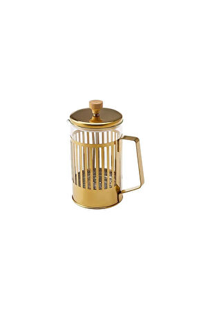 Stripe Borosilikat Cam French Press 800 ml