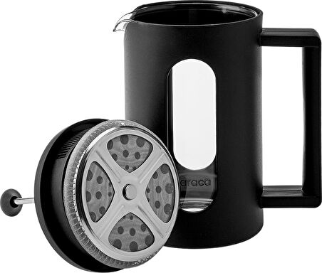 Karaca Leya Kaşık Hediyeli Borosilikat Cam French Press 600 Ml