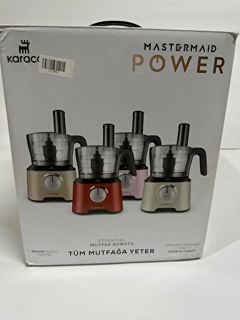 (AMBALAJ HASARLI) Karaca Mastermaid Power Essential 2000 W Mutfak Robotu Krem