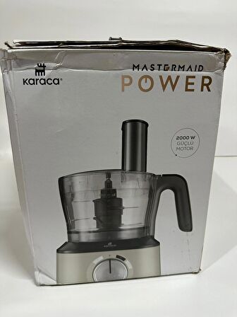 (AMBALAJ HASARLI) Karaca Mastermaid Power Essential 2000 W Mutfak Robotu Krem