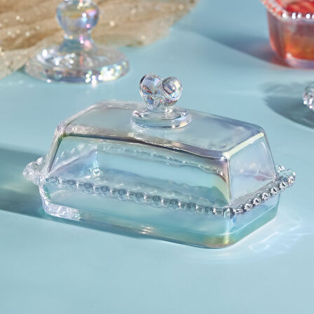 Karaca Rory Cam Şekerlik, Tereyağlık ve Peynirlik 17 cm