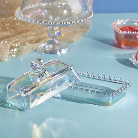 Karaca Rory Cam Şekerlik, Tereyağlık ve Peynirlik 17 cm