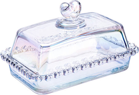 Karaca Rory Cam Şekerlik, Tereyağlık ve Peynirlik 17 cm