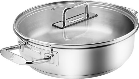 Karaca Grace Indüksiyon Tabanlı Çelik Karnıyarık Tenceresi 24 Cm 3 Lt