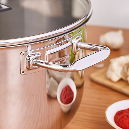 Karaca Grace Indüksiyon Tabanlı Çelik Tencere 30 Cm 12.3 Litre