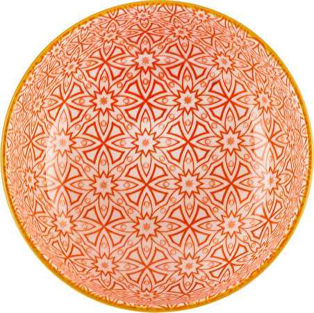 Karaca Floral Turuncu Round Çerezlik 10 Cm