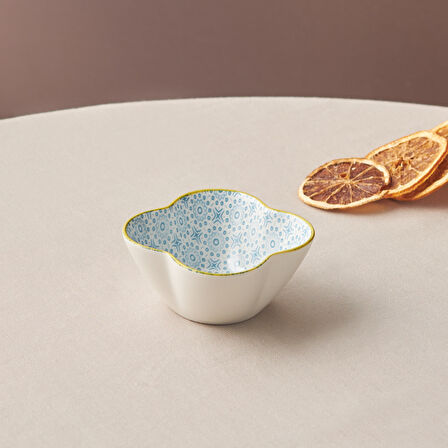 Karaca Floral Mavi Yonca Çerezlik 10 Cm