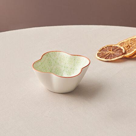 Karaca Floral Yeşil Yonca Çerezlik 10 Cm